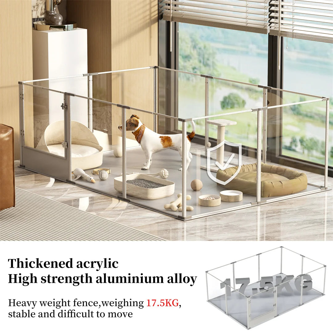 Ex-large Whelping Playpen Clear Acrylic Dog Playpen