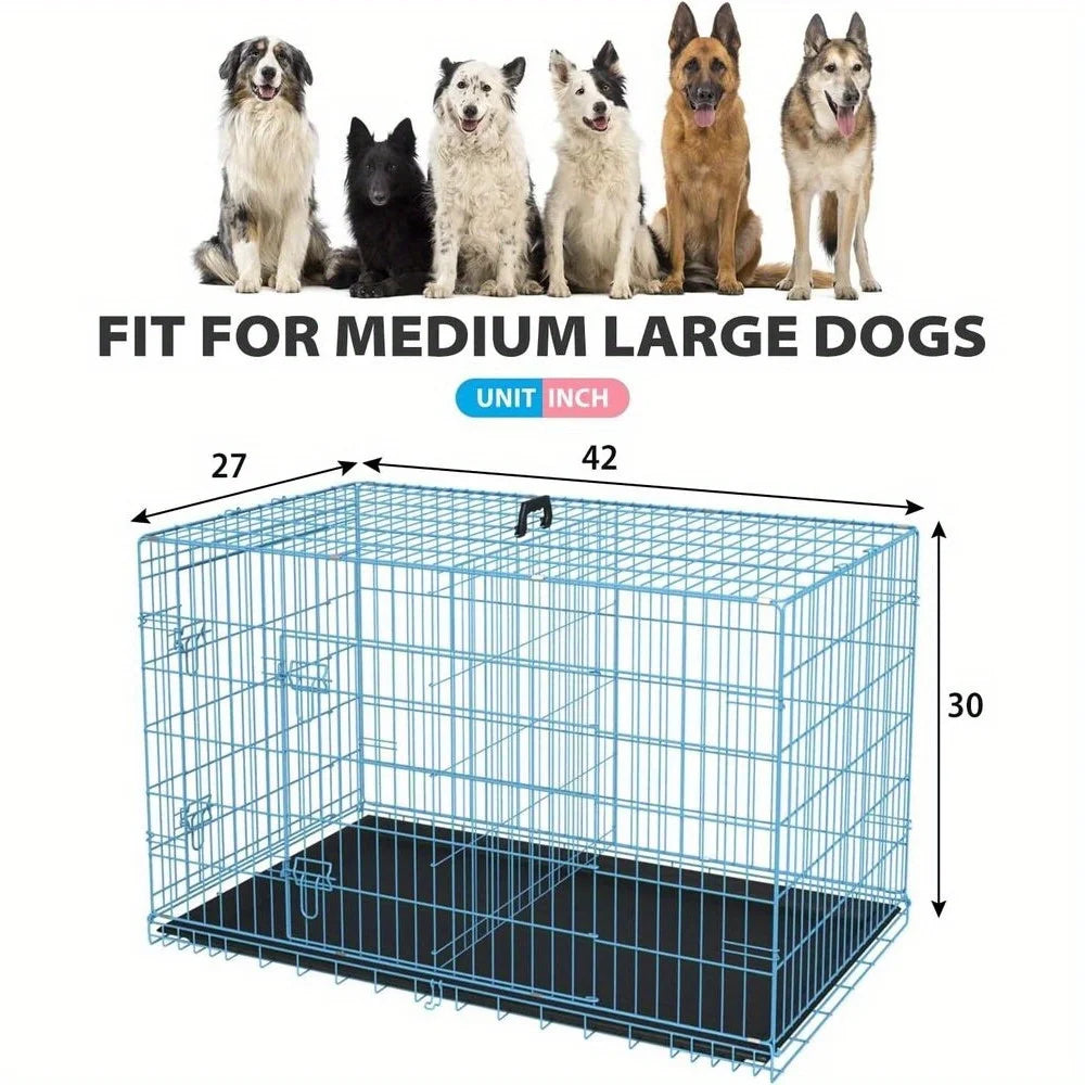 Folding Wire Crate For Large Dog