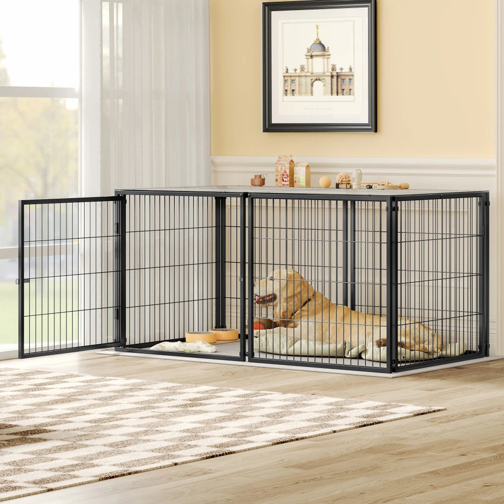 Large Dog Kennel Puppy Playpen With Top