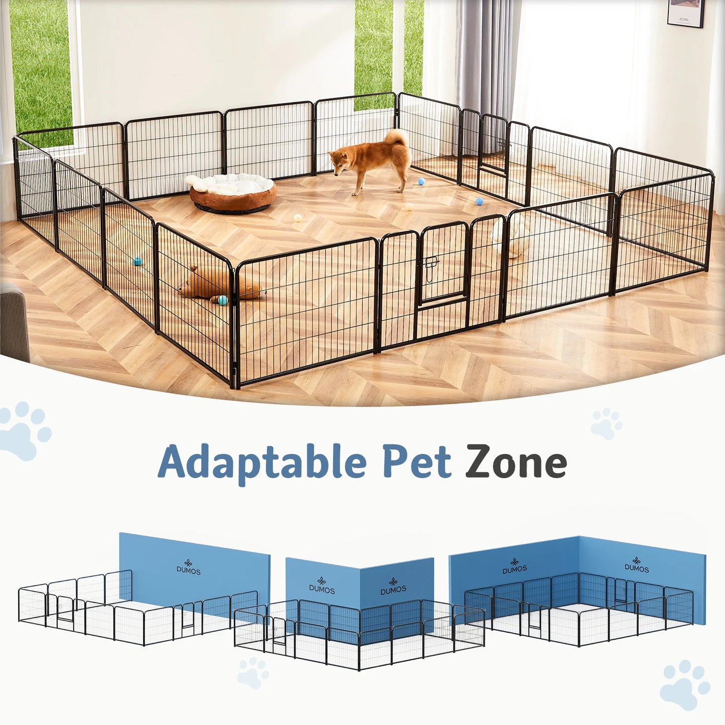 16 Panel Dog Playpen Indoor Outdoor