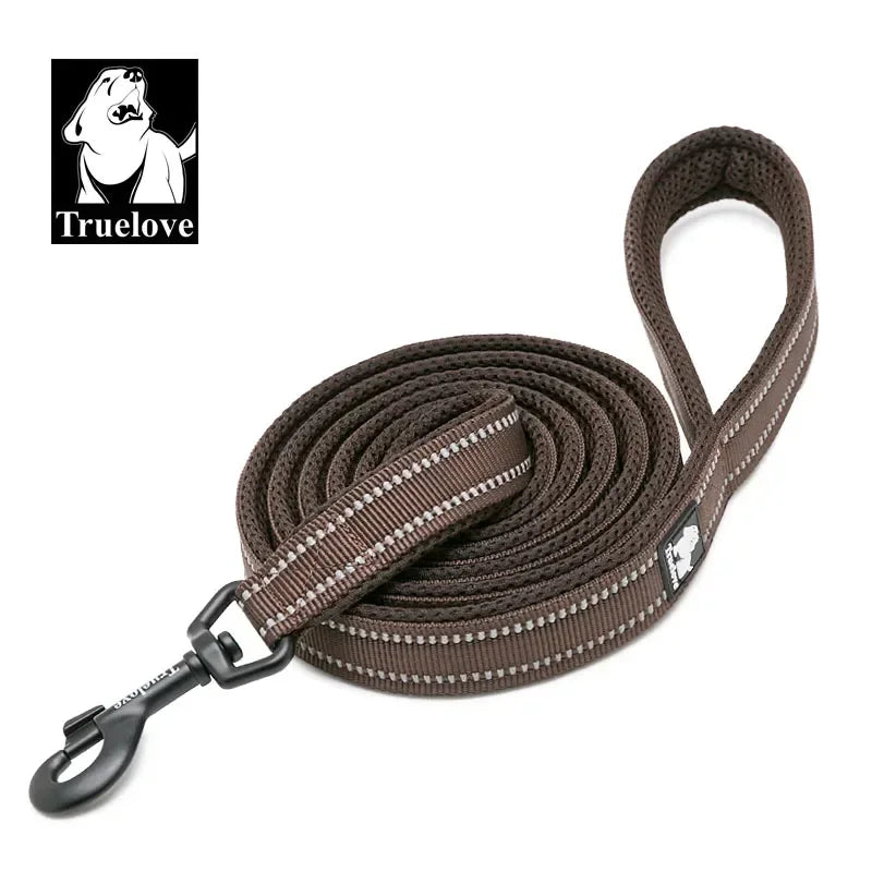 Pet Leash Soft Reflective Nylon Mesh Padded