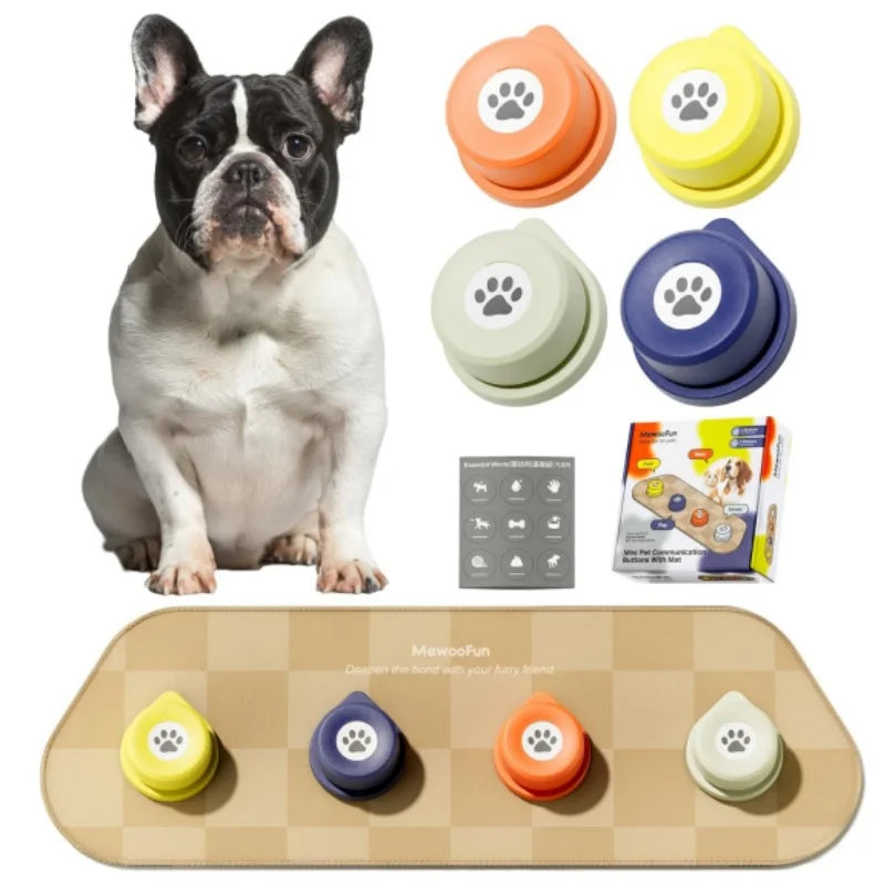 Mewoofun Dog Talking Button Set Mat Communication