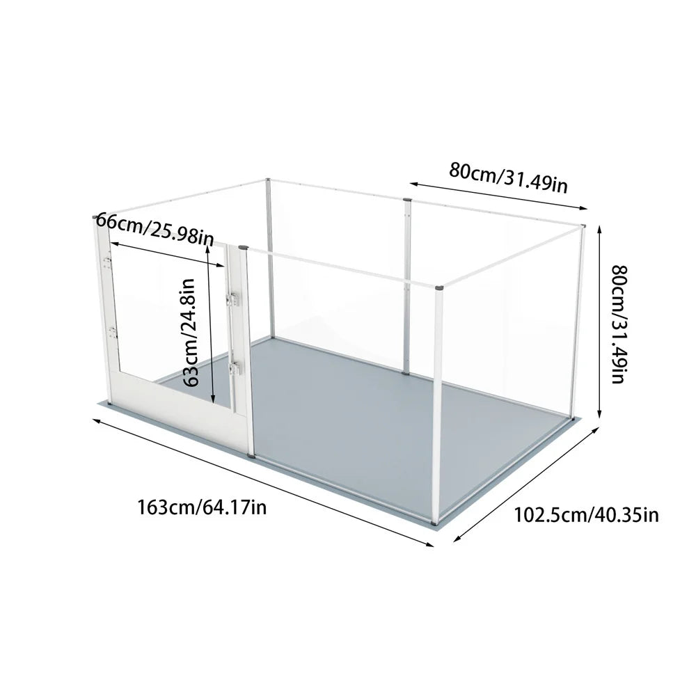 Large Acrylic Dog Playpen Whelping Pen