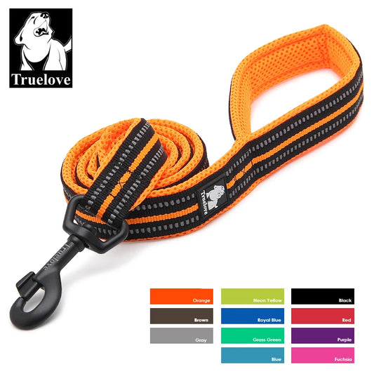 Pet Leash Soft Reflective Nylon Mesh Padded