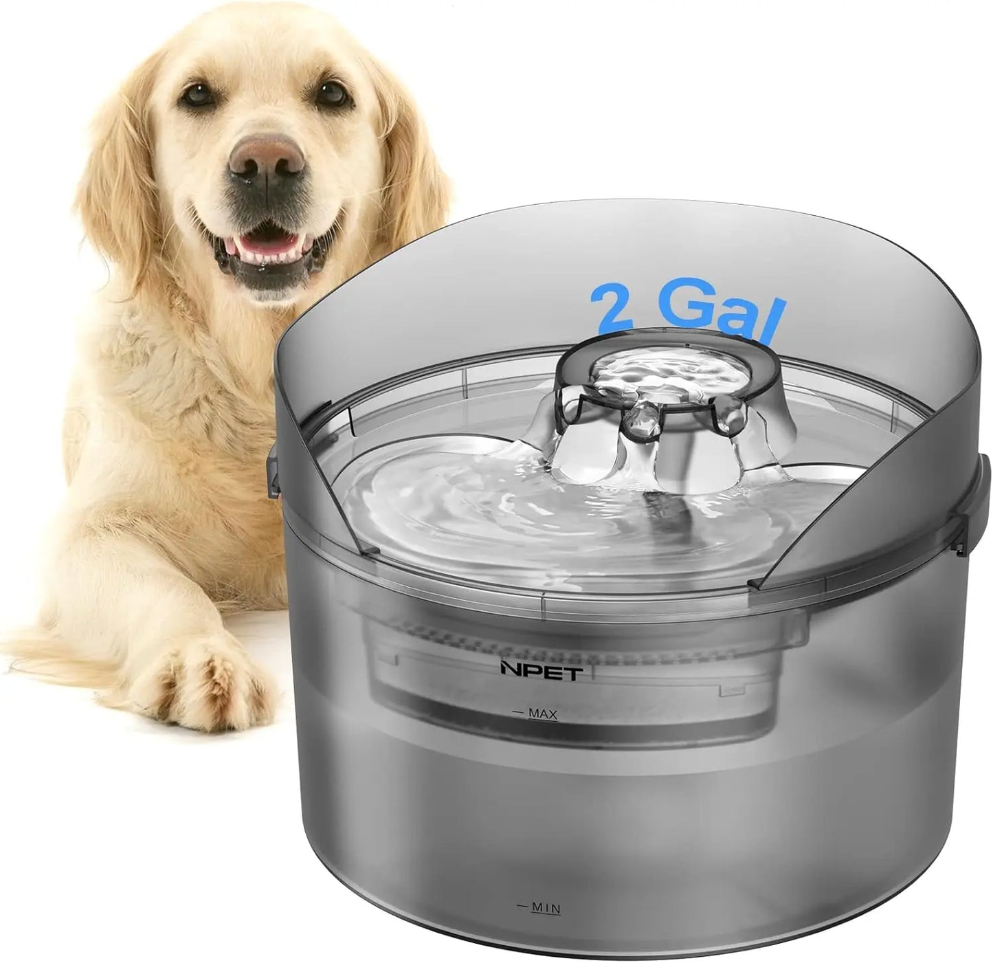 2 Gallon Large Automatic Dog Water Dispenser