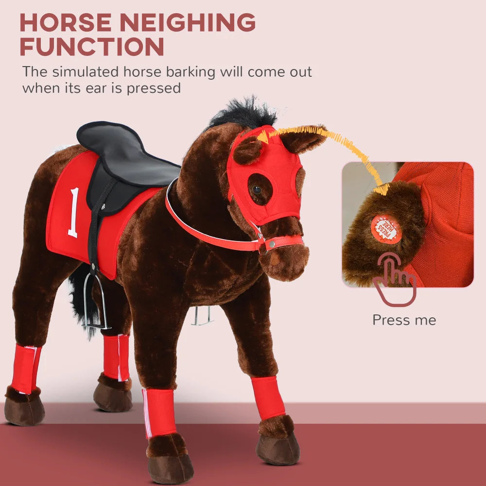 Toddlers Racehorse With Neighing Sound