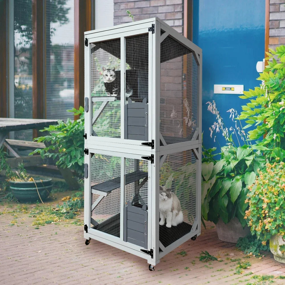 Luxury Cat House On Wheels Napping House
