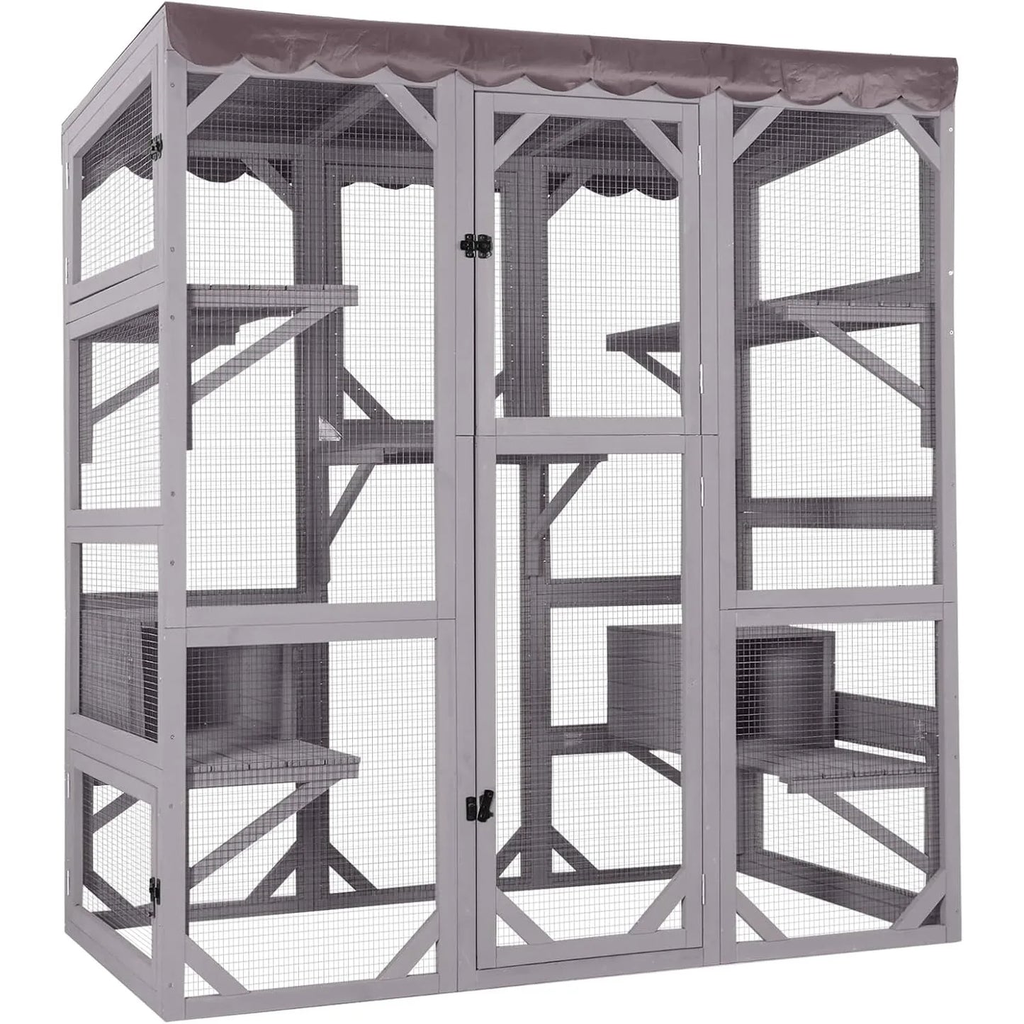 Outdoor Enclosure For Mulitiple Cats