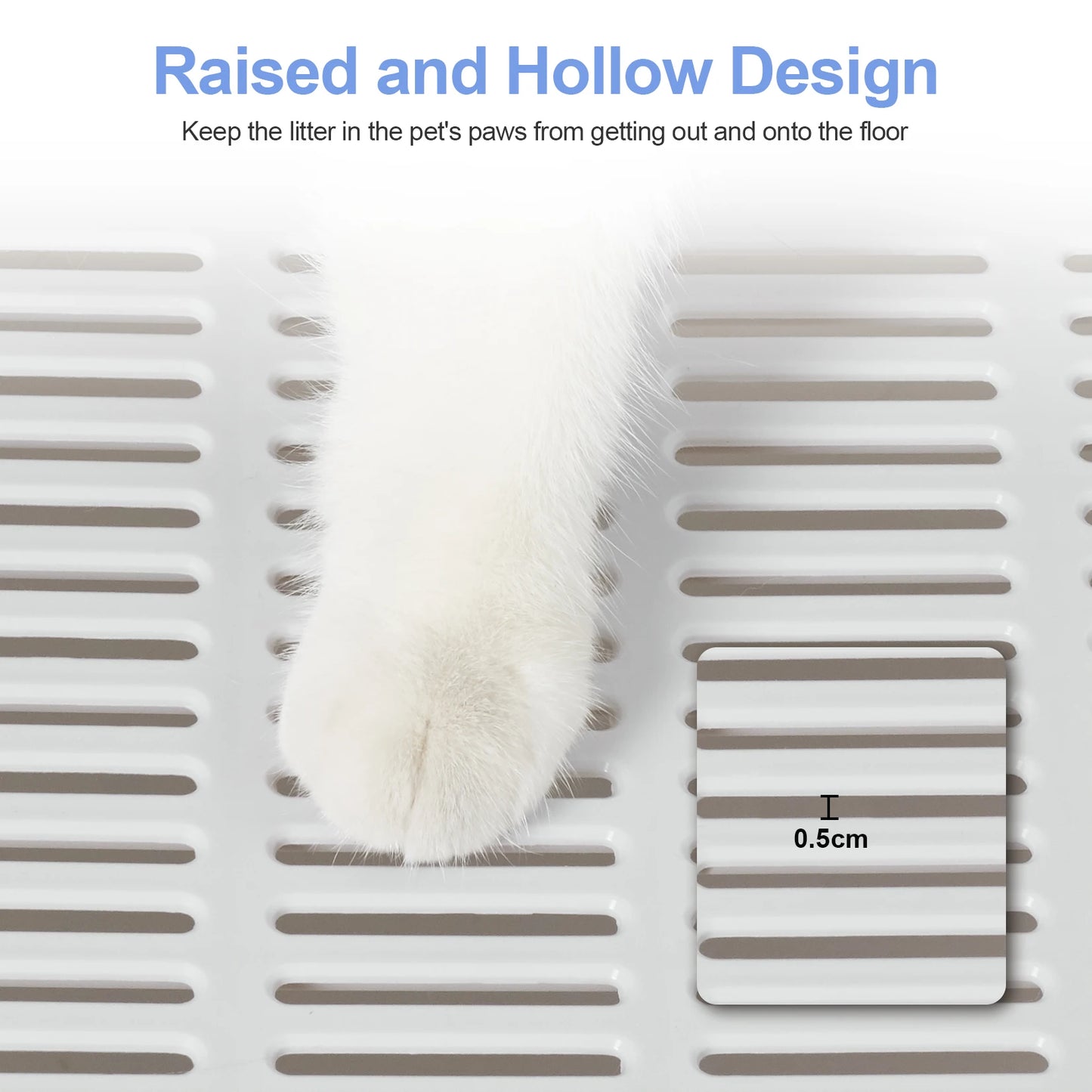 Foldable Litter Box Front Entry Top Exit