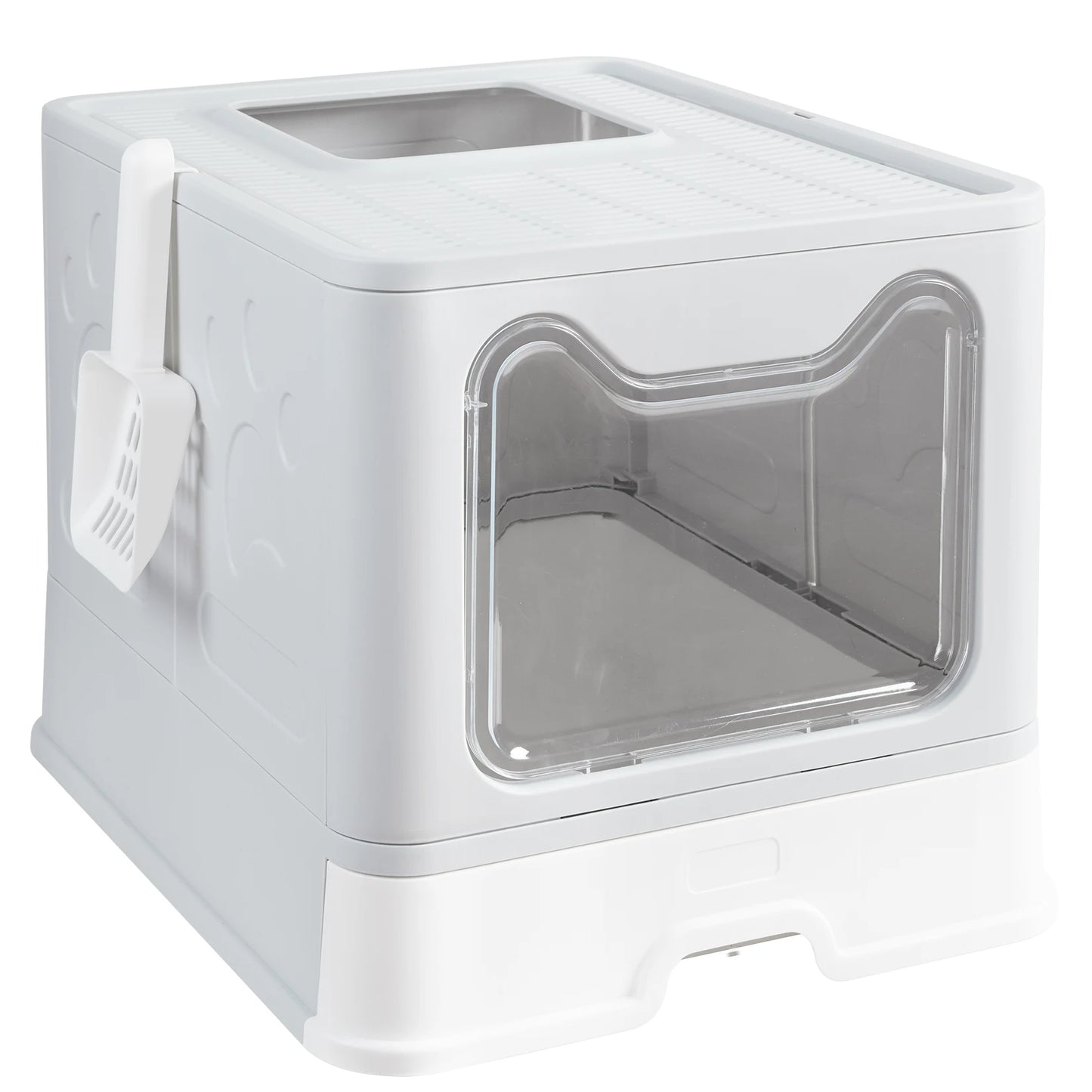 Foldable Litter Box Front Entry Top Exit