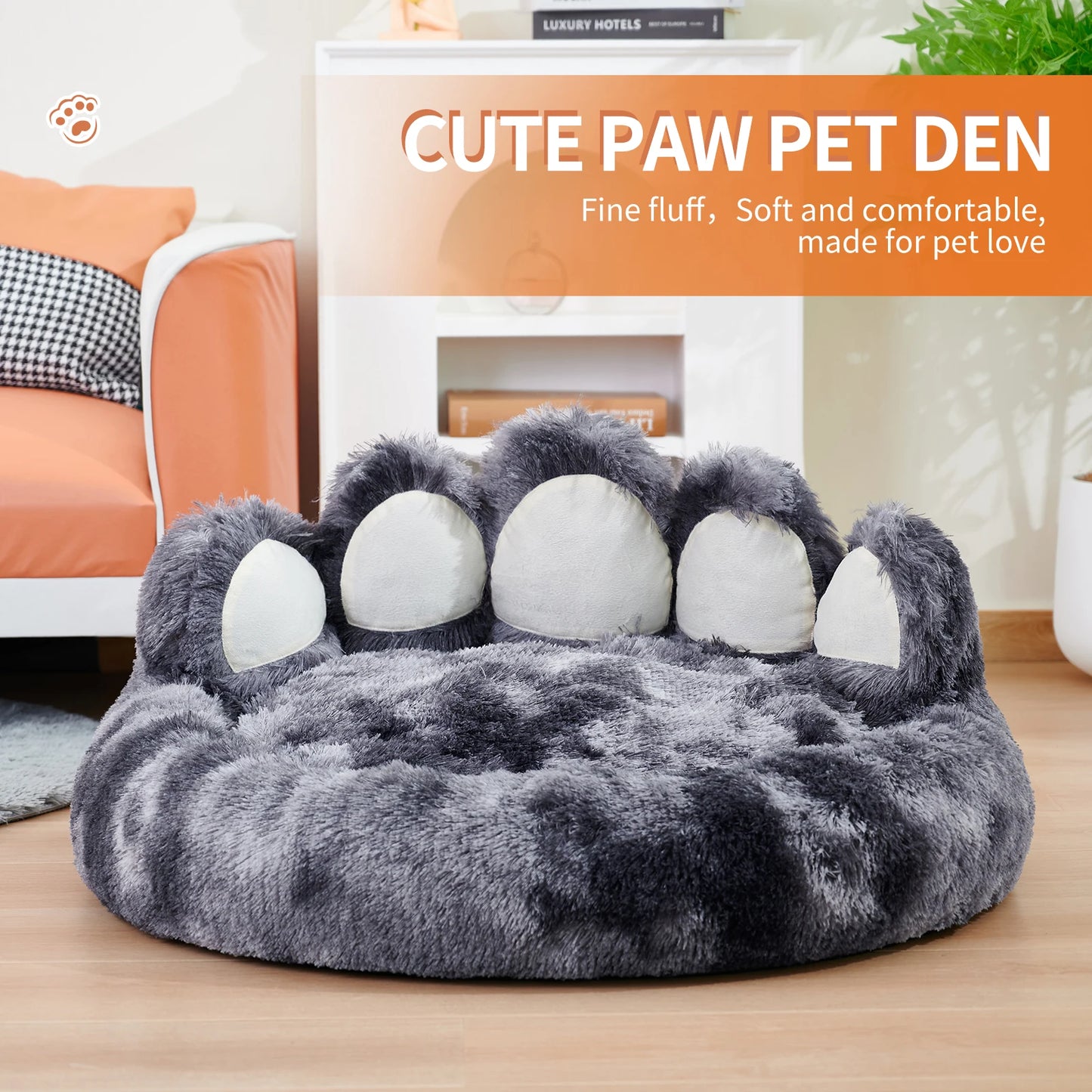 Cozy Paw Shape Pet Bed