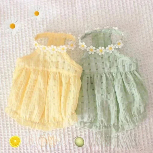 Daisy Dress Dog Clothing Thin Breathable
