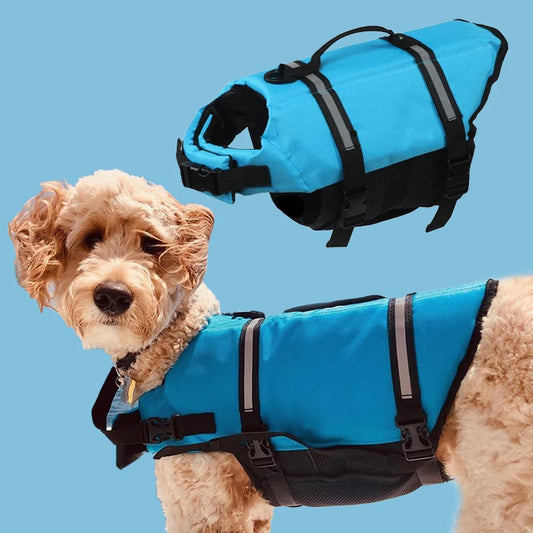 Ripstop Reflective Adjustable Life Jacket For Dogs