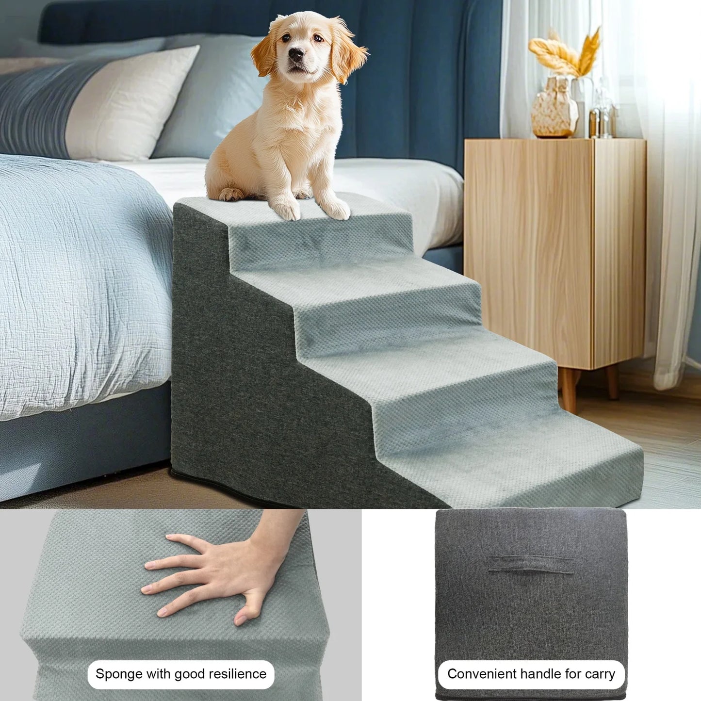 Non-Slip Pet Steps Sofa Bed Ladder