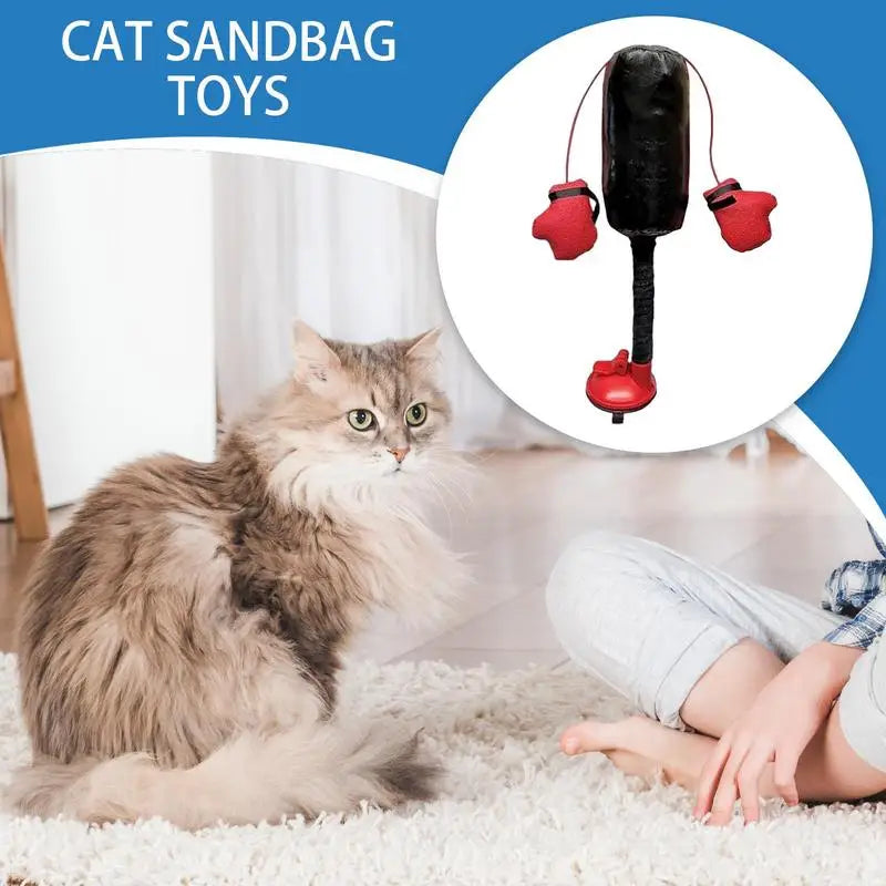 Innovative Cat Toy With Boxing Gloves