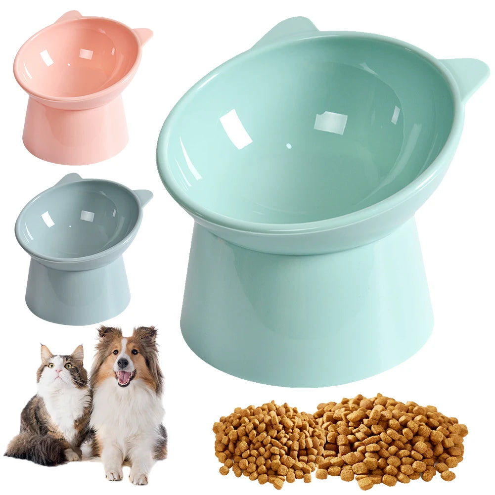 Ergonomic Raised Cat Food Bowl Non Slip