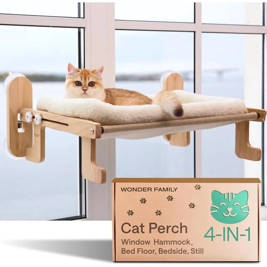 Elevated Cat Couch Bed Secure Window Mount