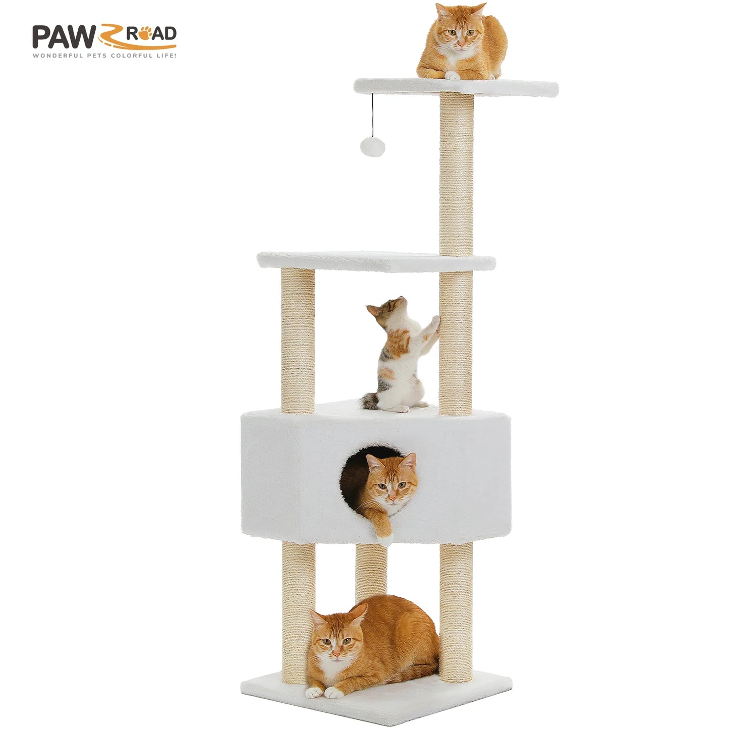 Cat Tree Condo Cozy Hammock Scratching Posts