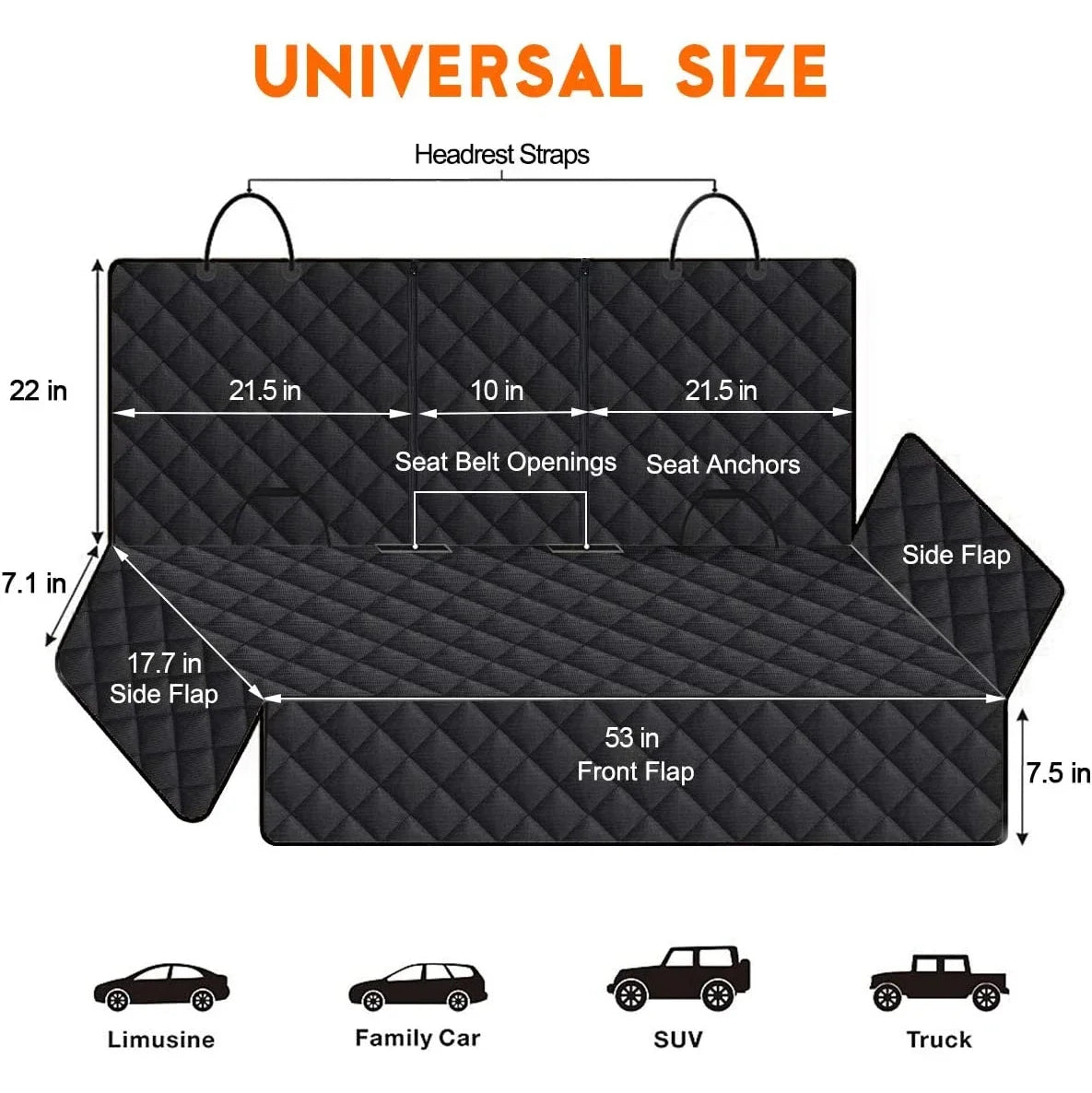 Non-Slip Seat Protector Travel Carrier Mattress