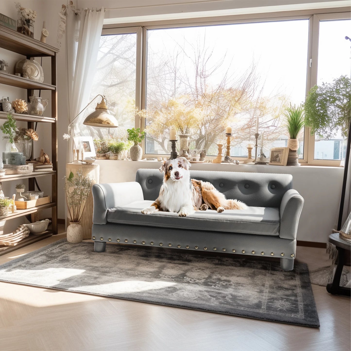 Luxurious Extra-Large Pet Snuggle Lounge Chair