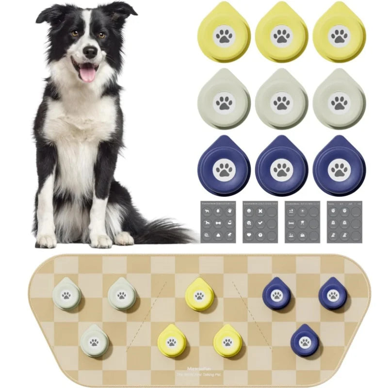 Mewoofun Dog Talking Button Set Mat Communication