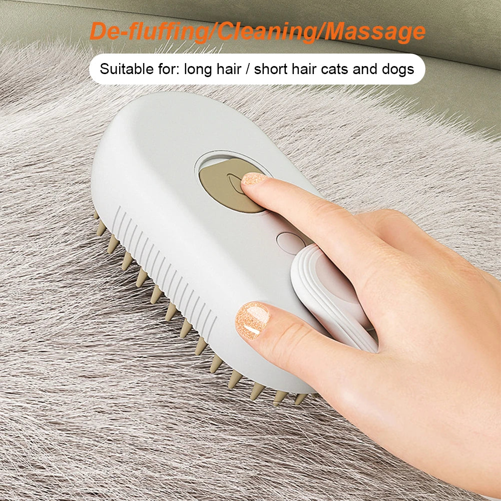 USB Rechargeable Pet Grooming Massage Comb