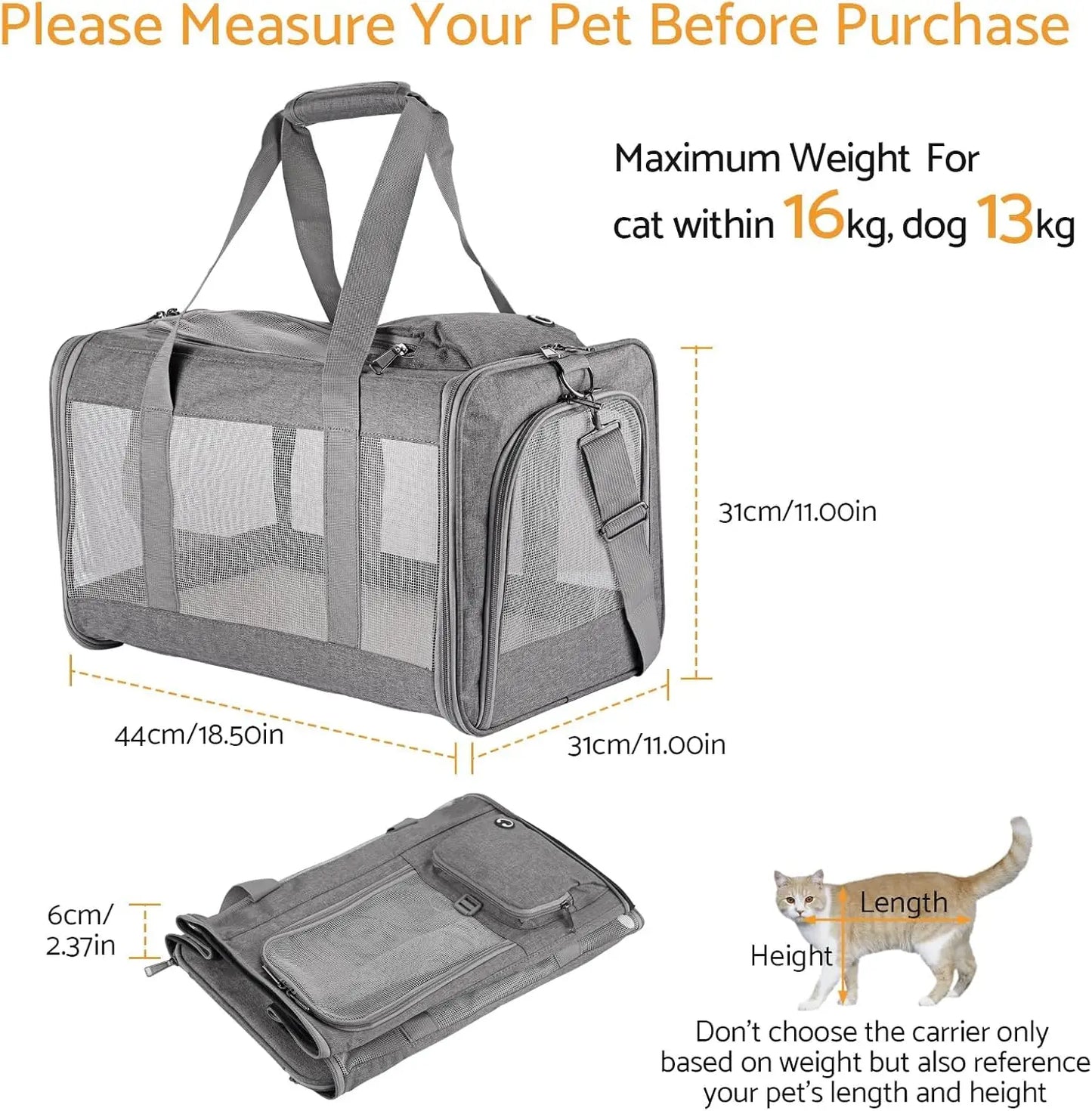 Airline Approved Pet Carrier Breathable Honeycomb Board