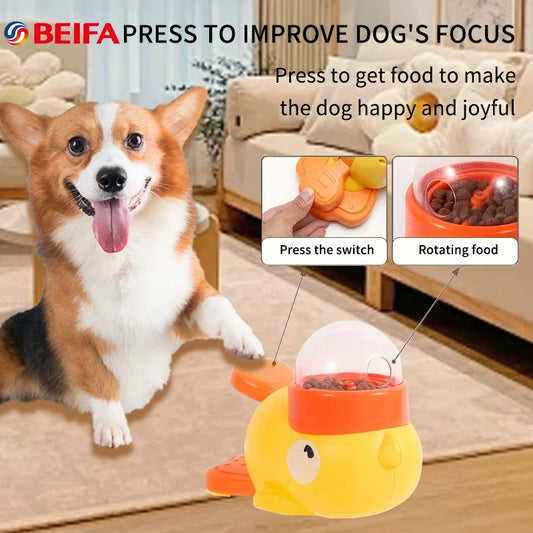 Cute Yellow Duck Dog Training Toy