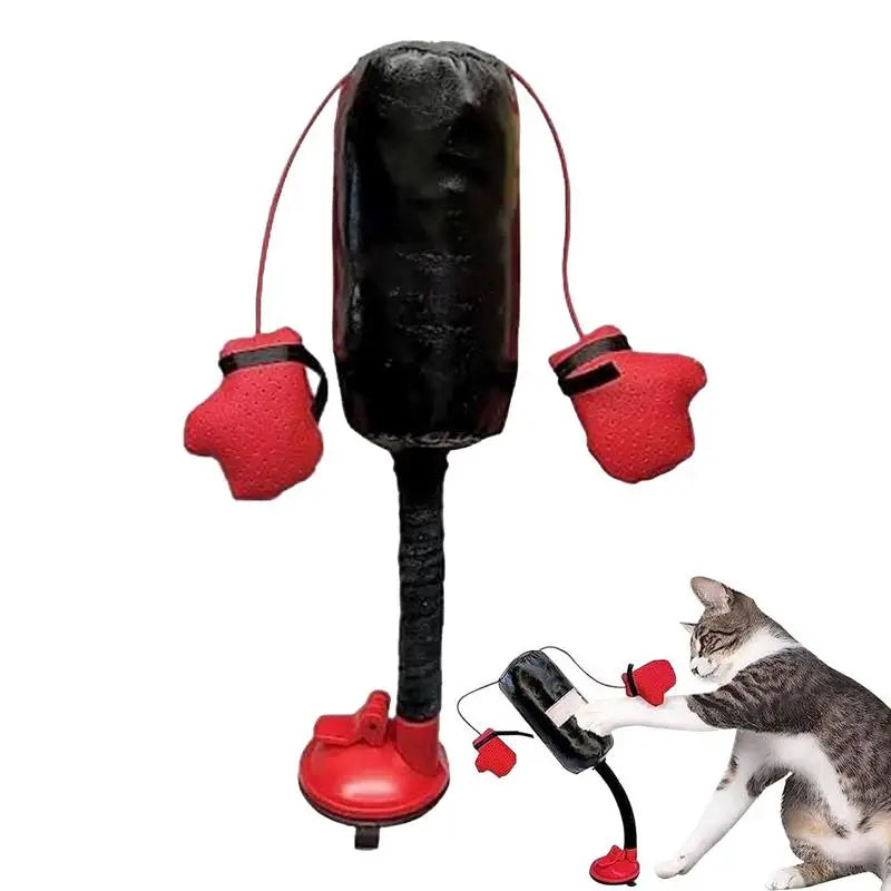 Innovative Cat Toy With Boxing Gloves