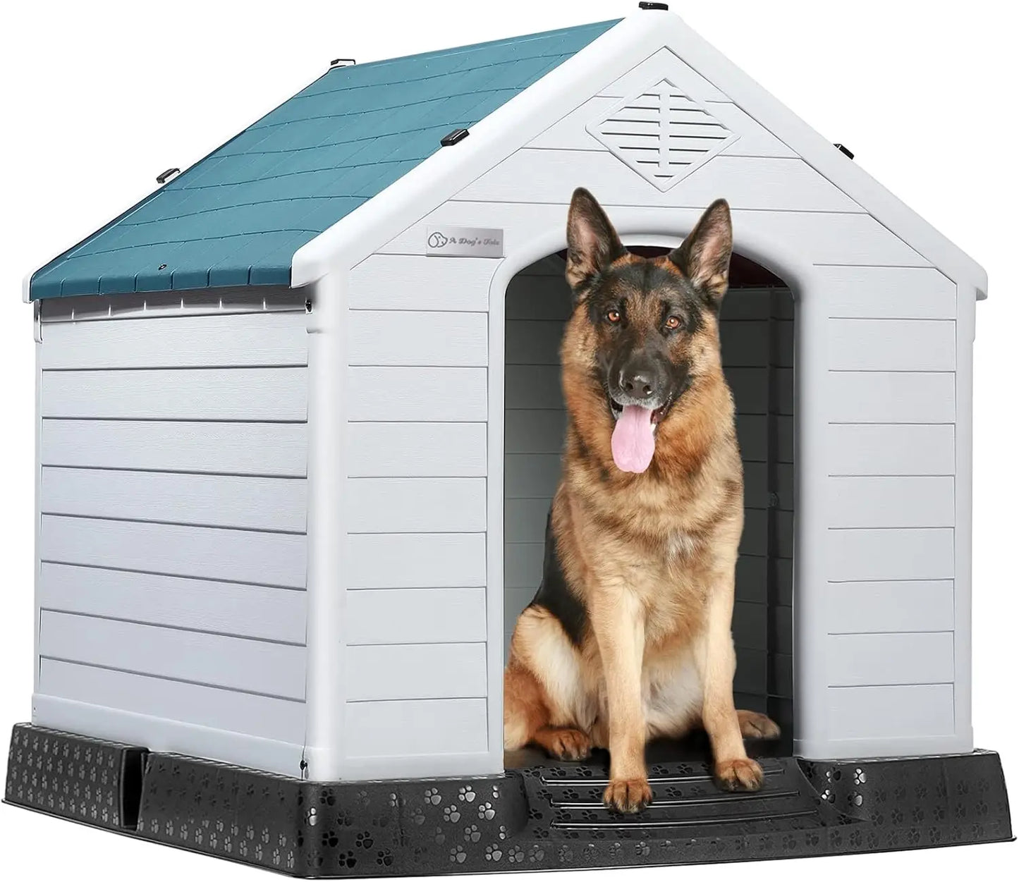 Durable Waterproof Plastic Doghouse Indoor Outdoor