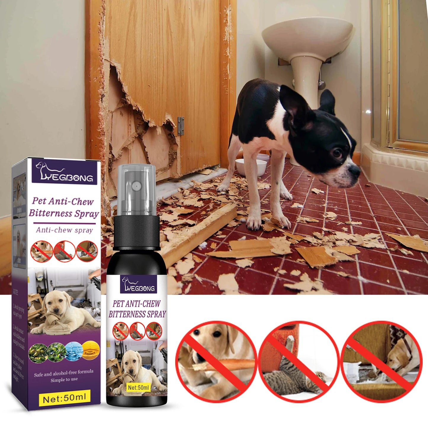 Pet No Chew Spray Stop Cat Scratching