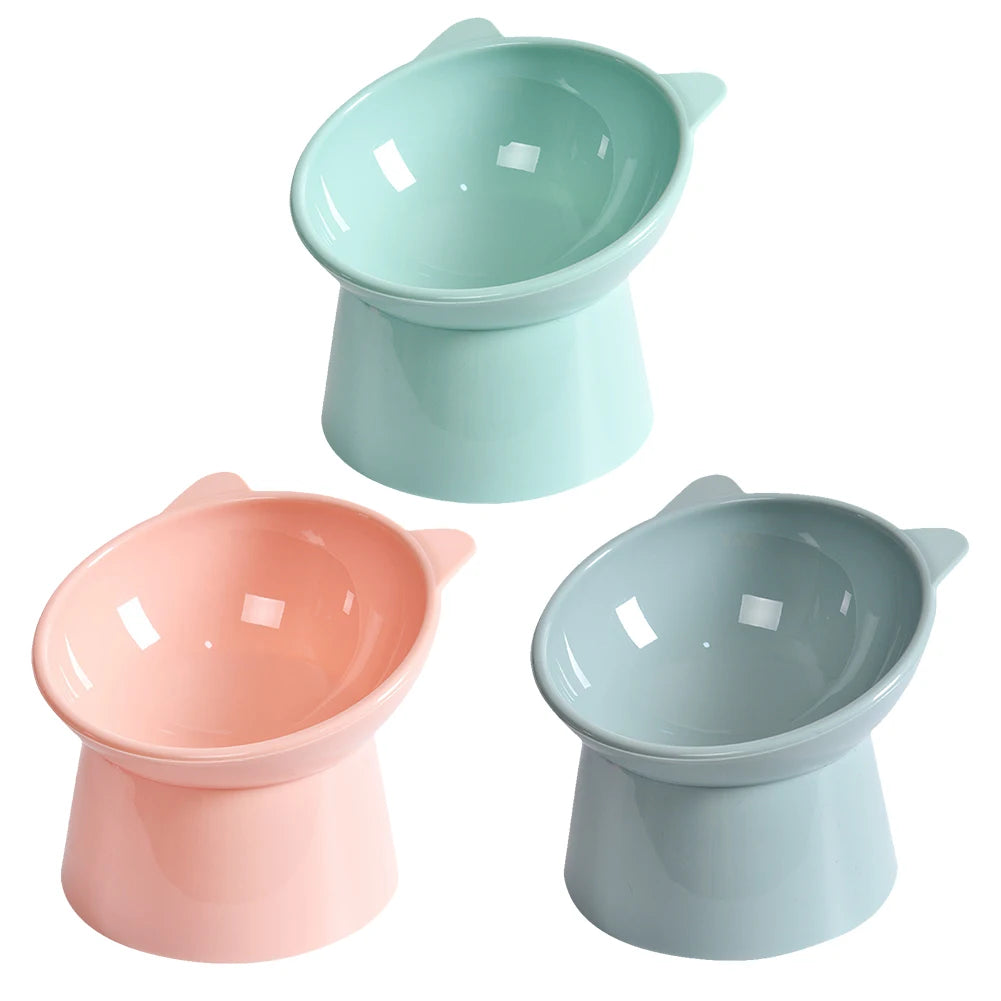 Ergonomic Raised Cat Food Bowl Non Slip