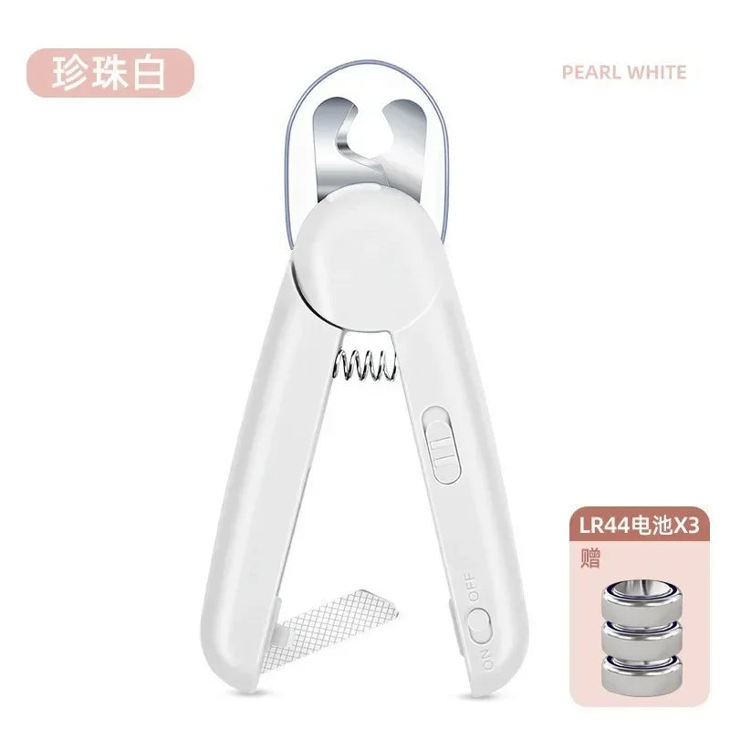 Professional Dog Cat Nail Trimmer LED Light