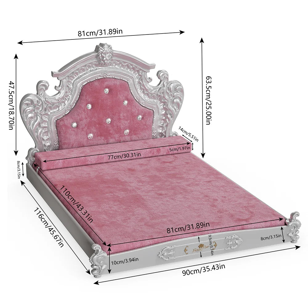 Stunning Elevated Large Dog Bed With Headboard