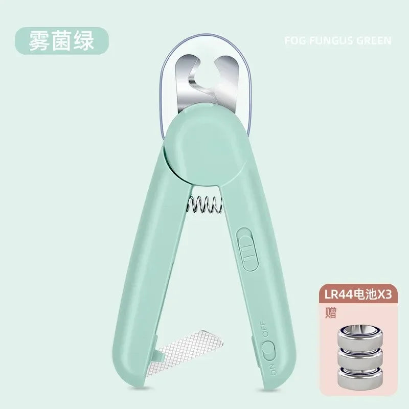Professional Dog Cat Nail Trimmer LED Light
