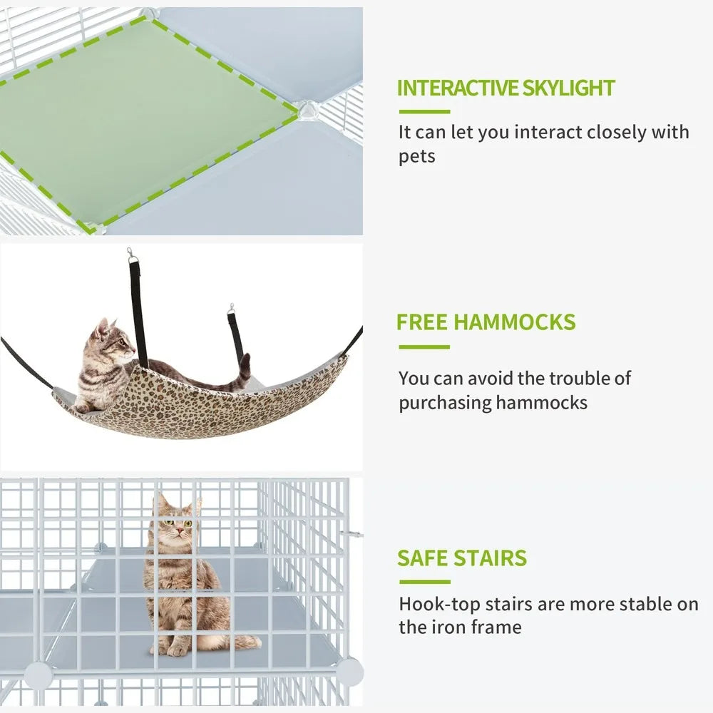 Cat Enclosure With Large Hammock