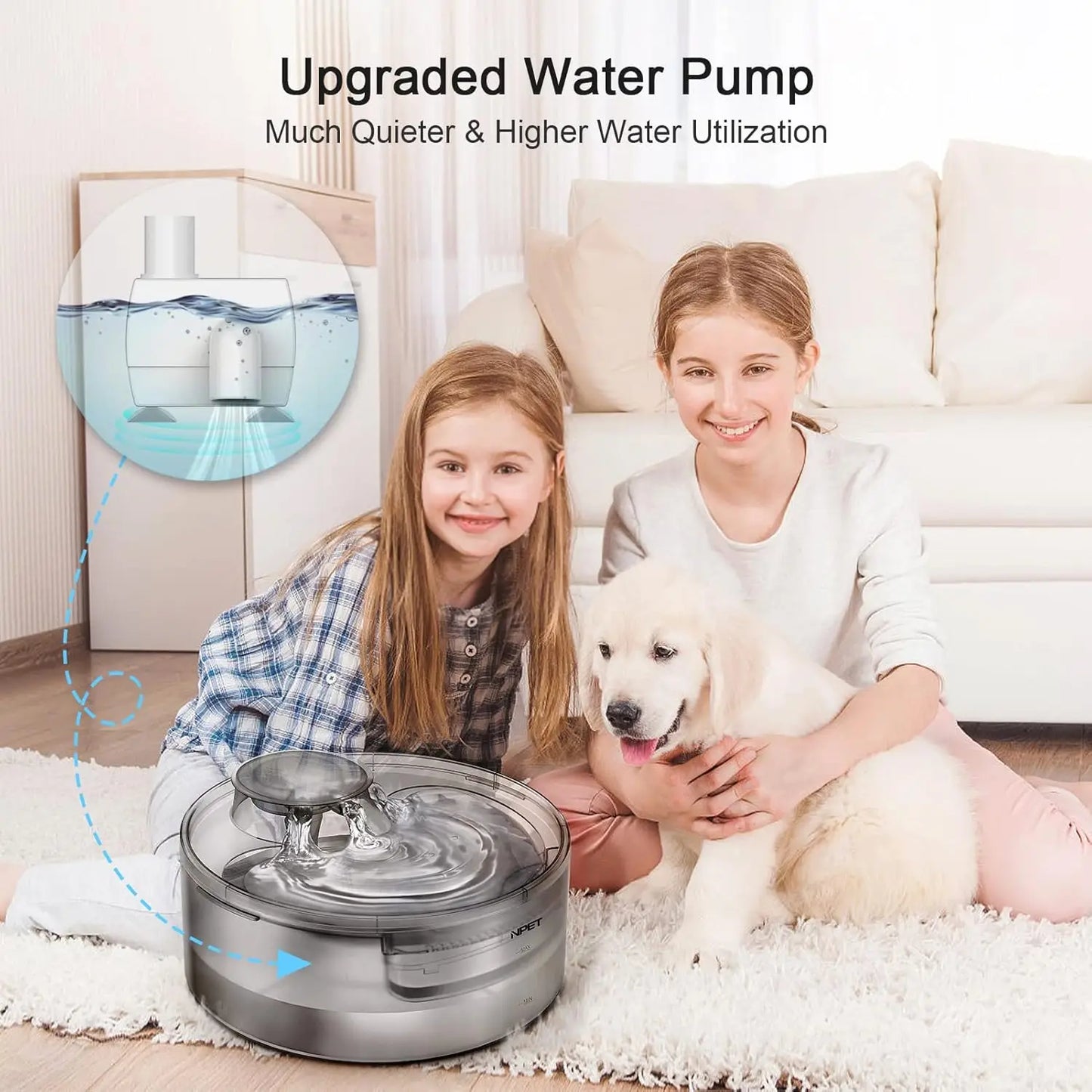 1.3 Gallon Pet Water Fountain