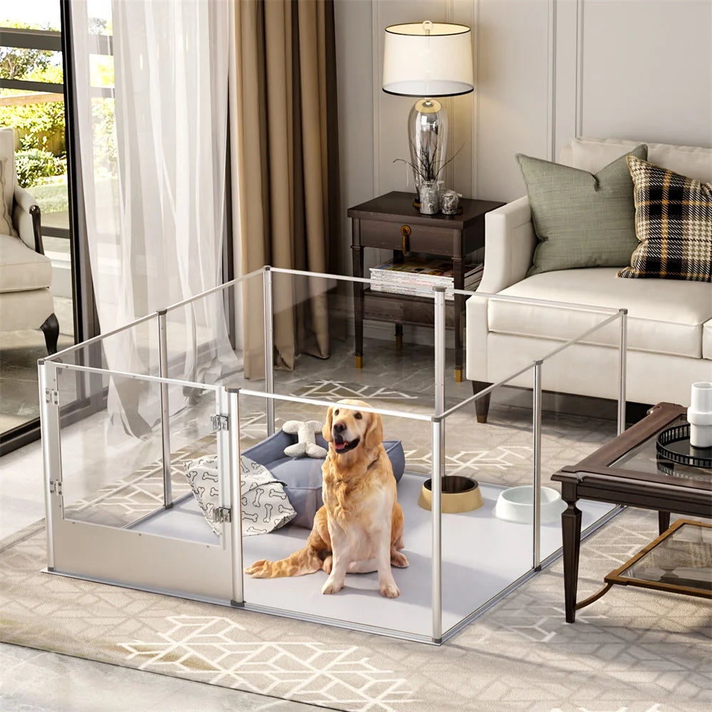 Large Acrylic Dog Playpen Whelping Pen