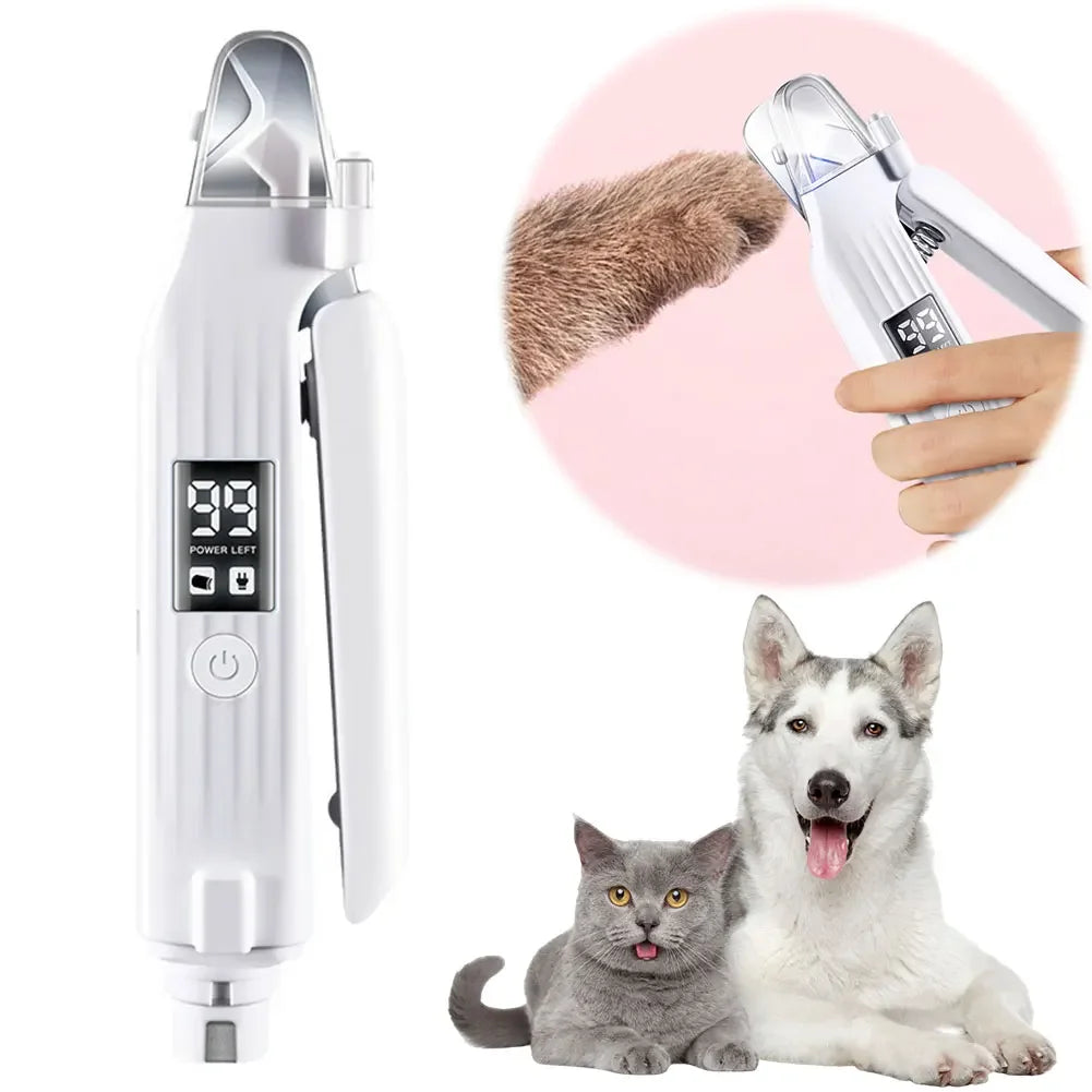 Electric Pet Nail Trimmer With LED Lights