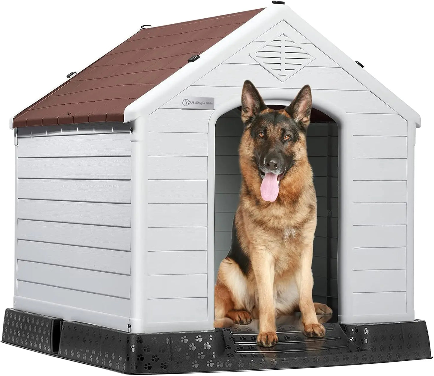 Durable Waterproof Plastic Doghouse Indoor Outdoor