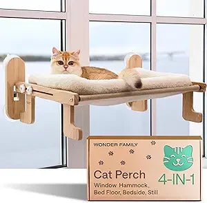 Elevated Cat Couch Bed Secure Window Mount