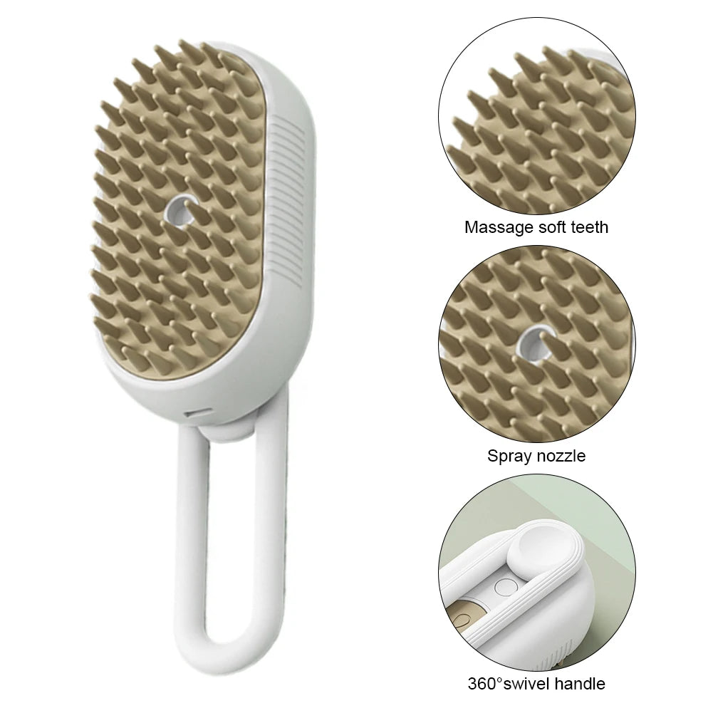 USB Rechargeable Pet Grooming Massage Comb