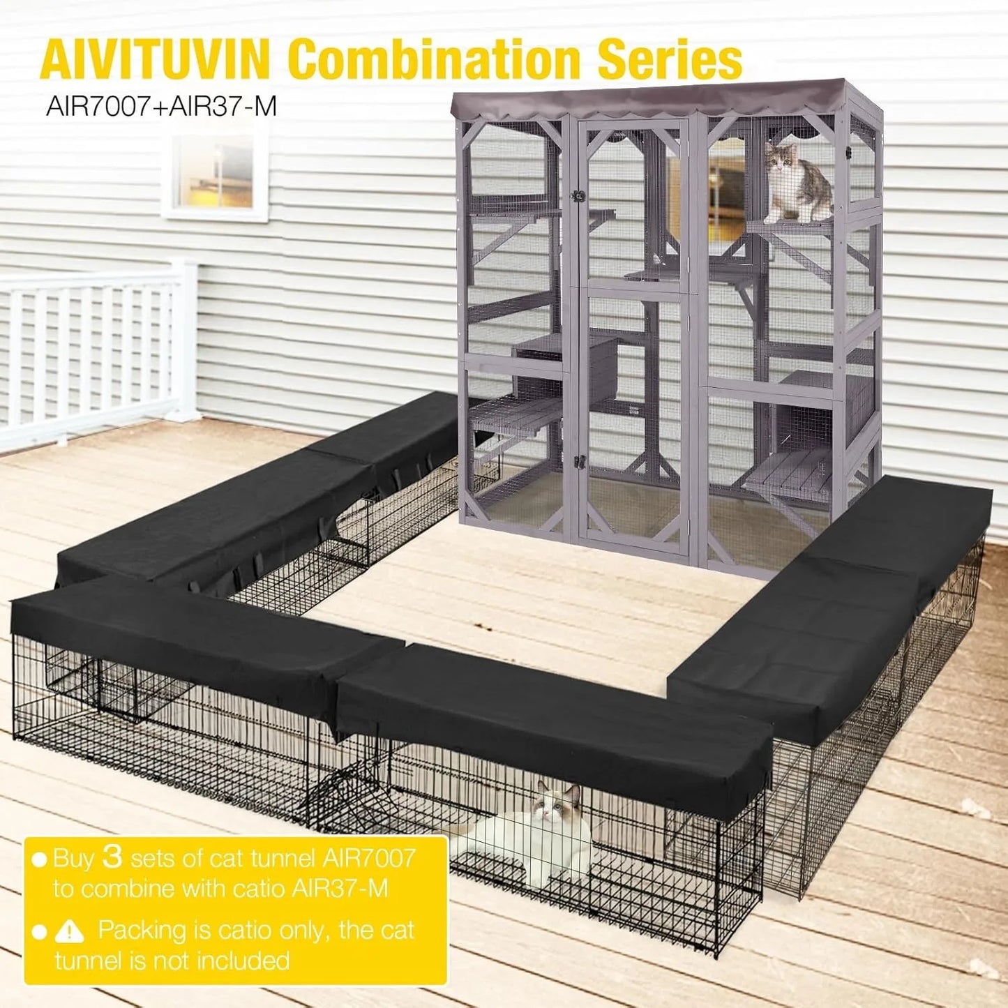 Outdoor Enclosure For Mulitiple Cats