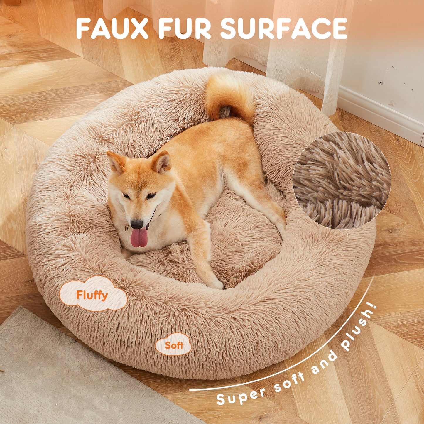Calming Dog Bed Medium Large Dogs Washable