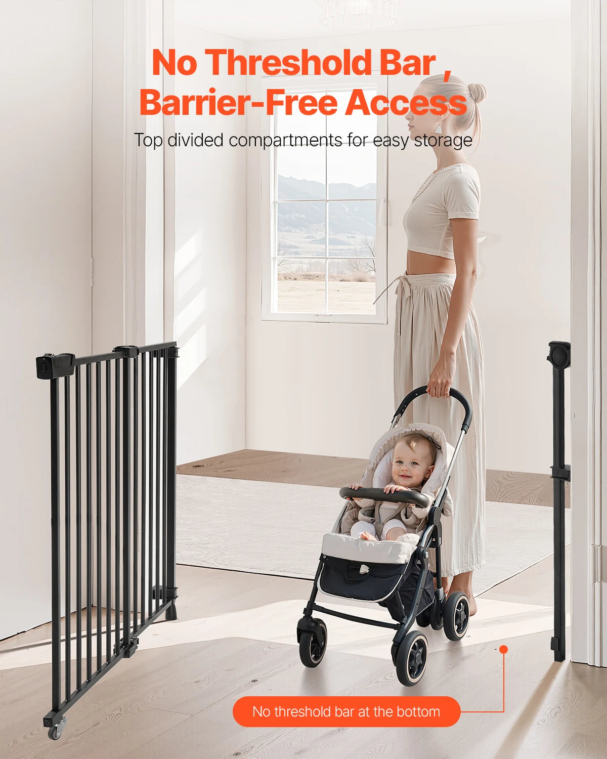 29.5-43 Inches Adjustable Dog Gate