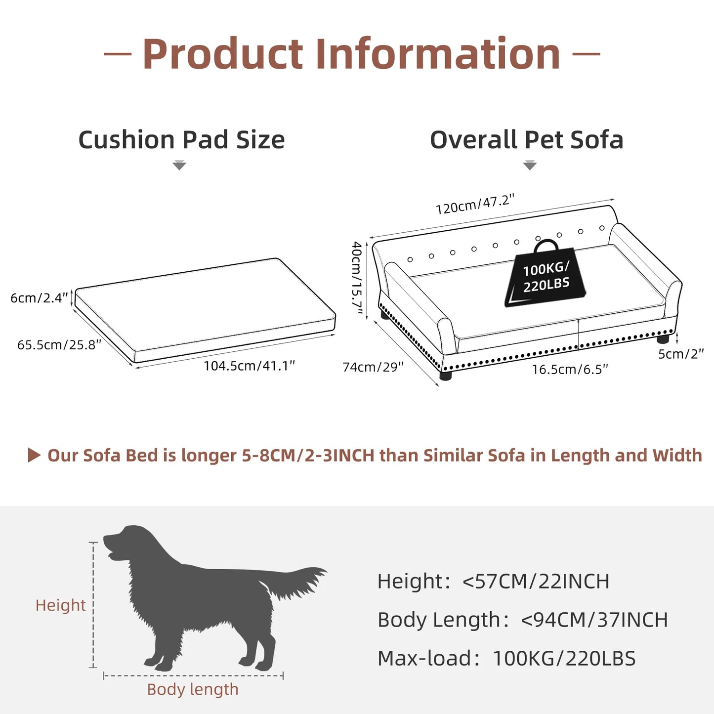 Luxurious Extra-Large Pet Snuggle Lounge Chair
