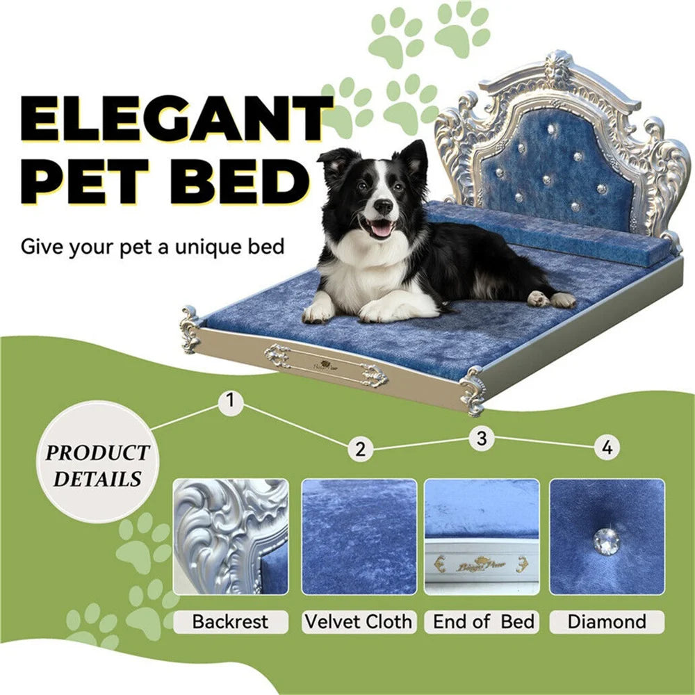 Stunning Elevated Large Dog Bed With Headboard