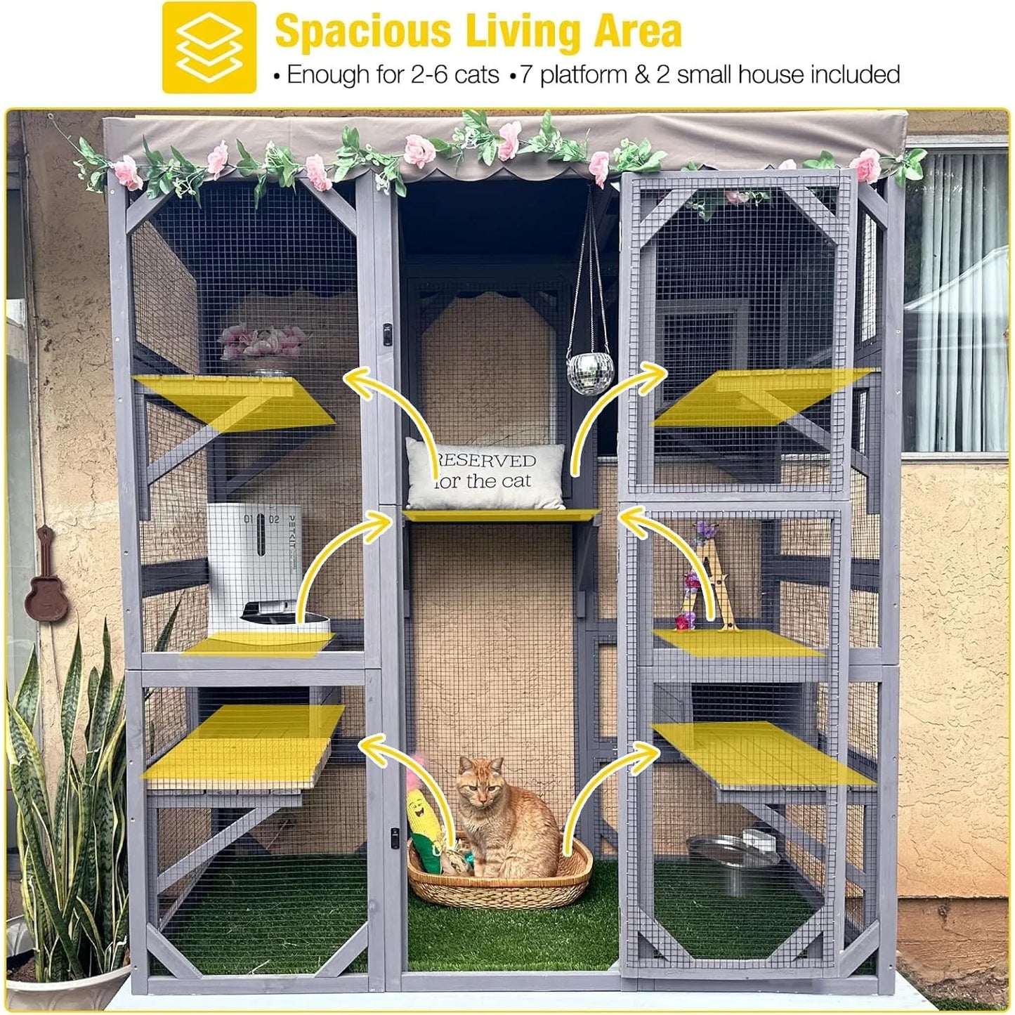 Outdoor Enclosure For Mulitiple Cats