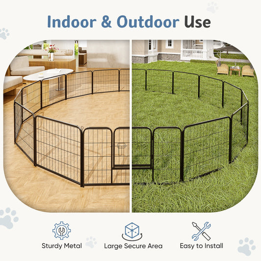 16 Panel Dog Playpen Indoor Outdoor