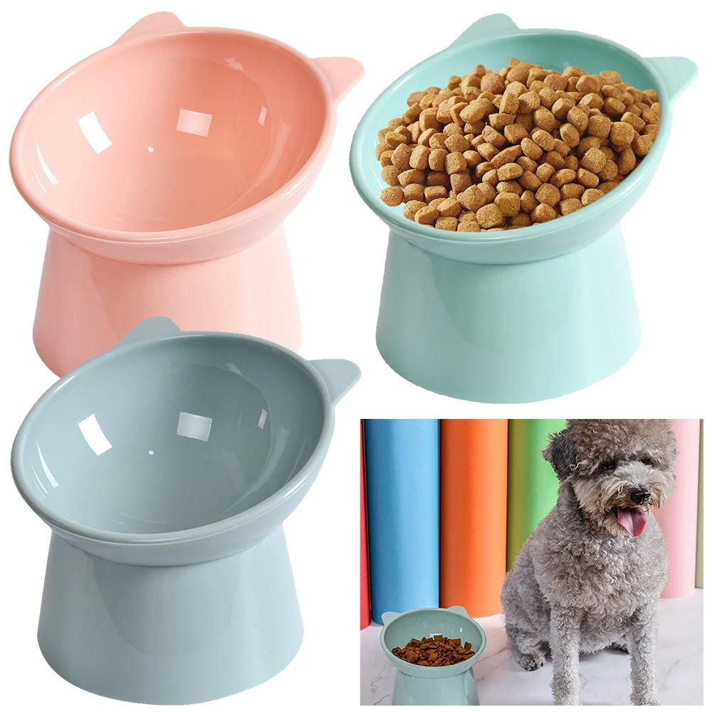 Ergonomic Raised Cat Food Bowl Non Slip